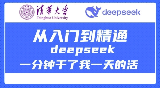清华大学讲DeepSeek最全教程，从入门到精通，deepseek一分钟干了我一天的活-柚子网创